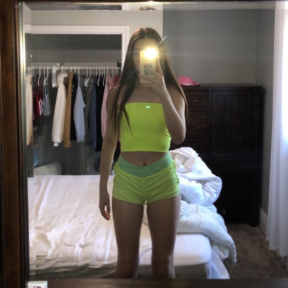 Ivivva Pants - Neon yellow ivivva shorts 10/10 condition!